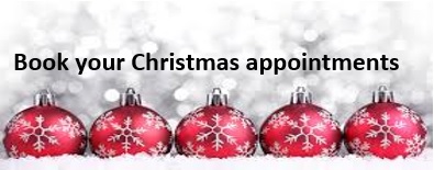 Book Your Christmas Appointments Now!