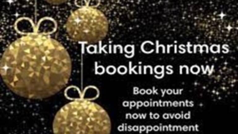 Now Taking Bookings for Christmas!